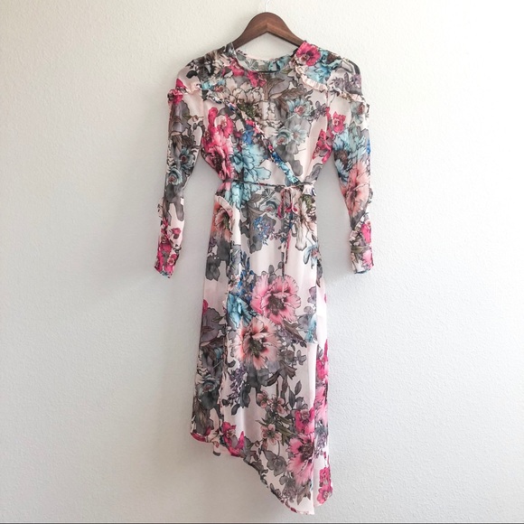 Topshop “Pop Floral Ruffle” Dress - Picture 6 of 8